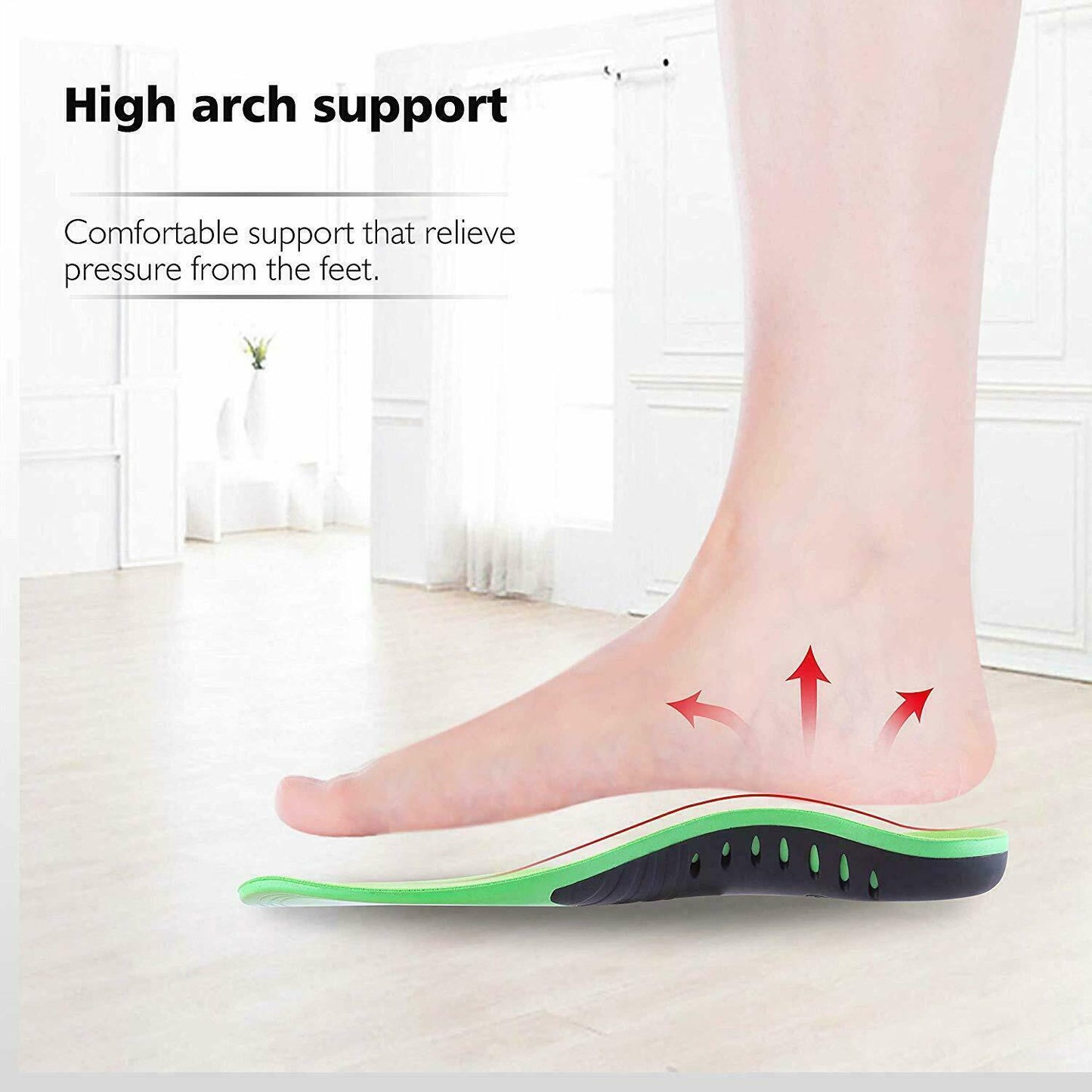 Orthotic Shoe Insoles Inserts Flat Feet High Arch Support For Plantar